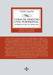 CURSO DE DERECHO CIVIL PATRIMONIAL 2019 Introducción al Derecho