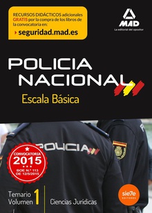 Policia nacional.escala básica.VOL.1