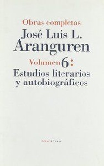 Obras comp.aranguren, 6 estudios literarios