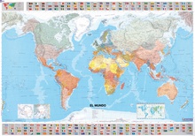 Mapa en tubo El Mundo (español)