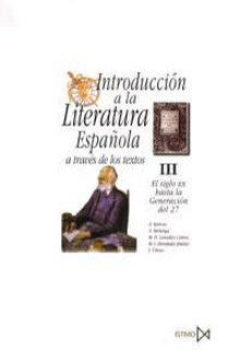 Introducción a la literatura española del siglo XX hasta 1927