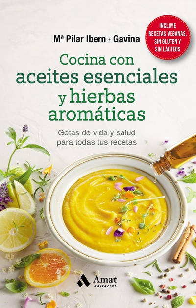 Cocina con aceites esenciales y hierbas aromáticas