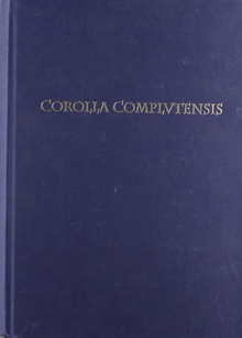 COROLLA COMPLUTENSIS. Homenaje al profesor José S. Lasso de