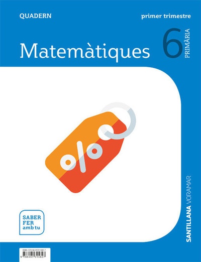 Quadern matematiques 1 6e.primaria. saber fer amb tu. valencia 2019