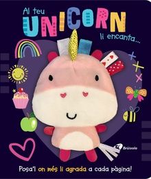 Al teu unicorn li encanta... Posa'l on més li agrada a cada pàgina!