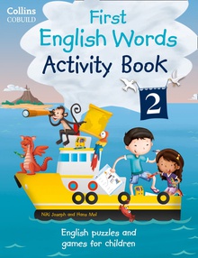 First english words activity book