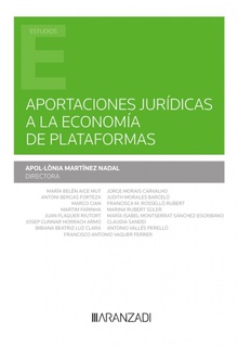 Aportaciones juridicas a la economia de plataformas