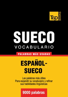 Vocabulario español-sueco - 9000 palabras más usadas