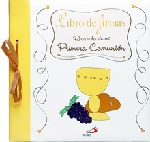 Libro de firmas:recuerdo de mi primera Comunión