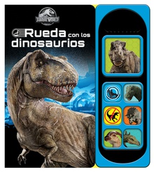 Rueda con los dinosaurios. 7 botones jurassic world. lsb