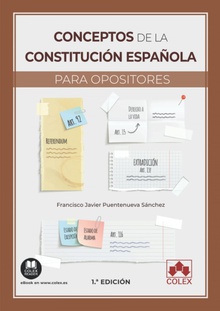 Conceptos de la constitucion espaoola para opositores