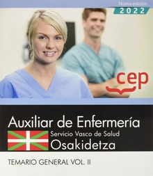 Auxiliar de enfermería Servicio Vasco de Salud-Osakidetza Temario General Vol.I
