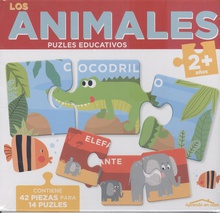 Los animales (2+ aoos)- aprendo en casa - puzles educativos (42 piezas para 14 puzles)