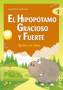 Hipopótamo gracioso y fuerte