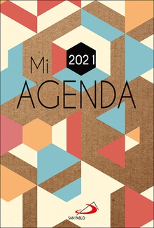 Mi agenda 2021 Cubierta kraft modelo geométrico