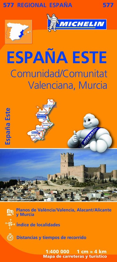 Mapa Comunidad Valenciana, Murcia 2013