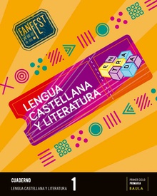 Cuaderno lengua castellana 1r.primaria. espiral. fanfest. catalunya 2023