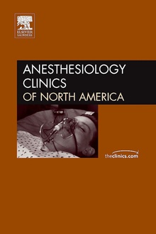 Cutting edge topics in pediatric anesthesia anesthesiology clinics