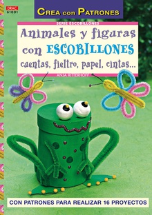 Serie escobillones nº 1. animales y figuras con escobillones cuentas, fieltro, p