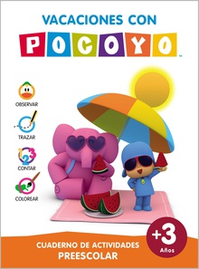 Vacaciones con Pocoyó (3 años) Cuaderno de actividades preescolar