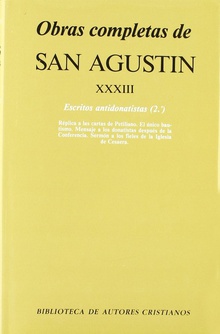Obras completas San Agustin XXXIII Escritos antidonasitas 2º