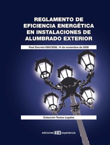 Reglamento eficiencia energética inst.alumbrado exterior rd.1890/2008, 14 de noviembre de 2008