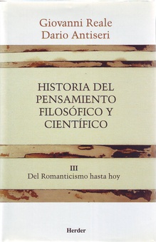 Historia del pensamiento filosófico y científico III Del Romanticismo hasta hoy