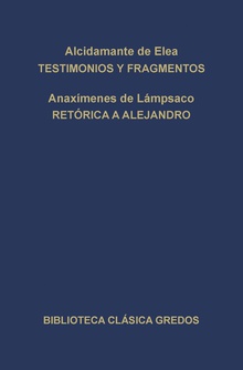 Testimonios y fragmentos. Retórica a Alejandro.