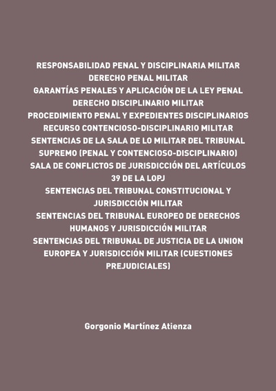 Responsabilidad penal y disciplinaria militar