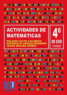 Actividades de Matemáticas. 4º ESO