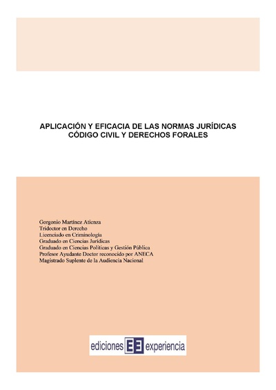 Aplicación y eficacia de las normas jurídicas.