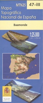 Mapa topográfico Baamonde