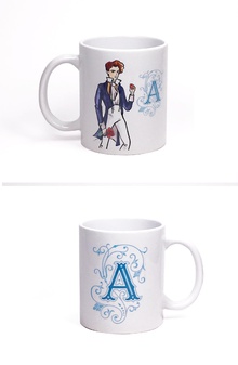 Taza British Regency by Titania (Inicial A)