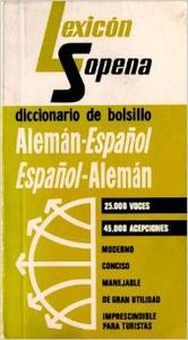 Lexicón Sopena alemán español y español alemán