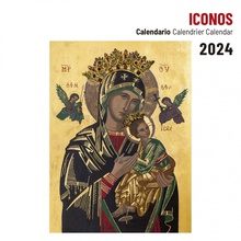 Calendario 2024 mesa iconos