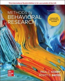 Methods in behavioral research 14e