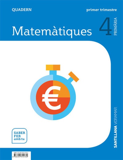 Quadern matematiques 1 4t.primaria. saber fer amb tu. valencia 2019