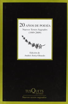 20 años de poesía Nuevos Textos Sagrados (1989-2009)