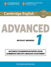 Cambridge english advanced 1 revised exam. Student without key