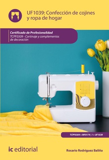 Confección de cojines y ropa de hogar. TCPF0309