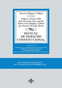 Manual de Derecho Constitucional Vol. II: Derechos y libertades fundamentales. Deberes constitucionales y princip