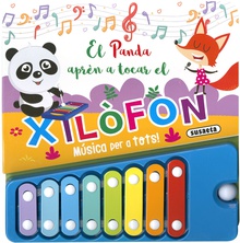 El panda aprèn a tocar el xilofòn