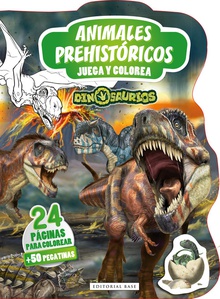 Dinosaurios. Animales prehistóricos Juega y colorea