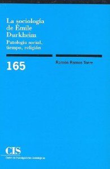 Cis,165 sociologia emile durkheim