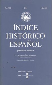 índice histórico español.publicación semestral (nª118) centro de estudios históricos internacionales