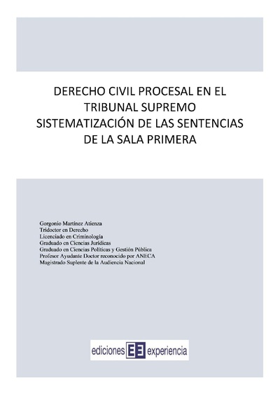 Derecho Civil Procesal en el Tribunal Supremo