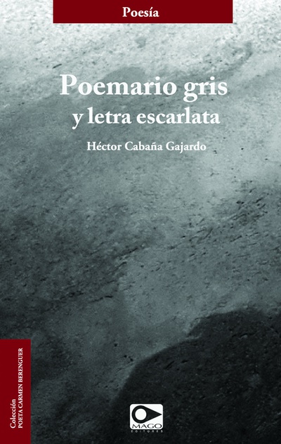Poemario gris y letra escarlata
