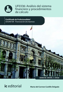 Análisis del sistema financiero y procedimiento de cálculo. ADGN0108