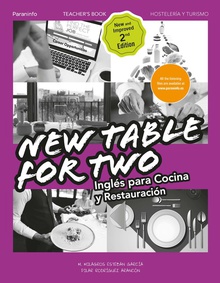 NEW TABLE FOR TWO Inglés para cocina y restauración