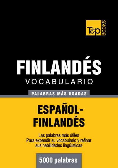 Vocabulario español-finlandés - 5000 palabras más usadas